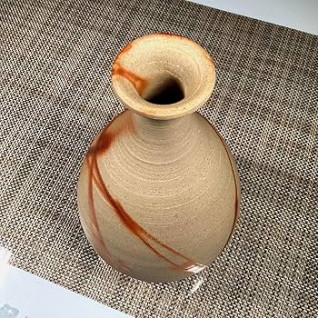 Amazon.co.jp: 備前焼 山本竜一 『備前 一輪花入』 花瓶 : おもちゃ